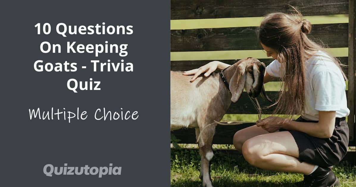 10 Questions On Keeping Goats - Multiple Choice Trivia Quiz