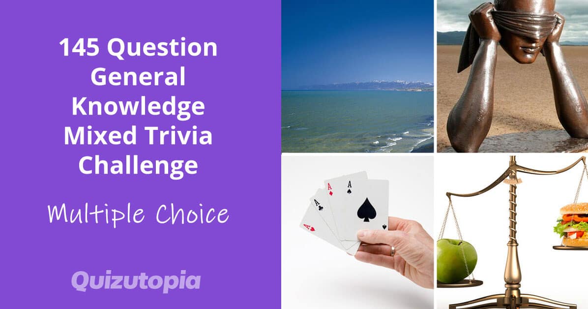 145 Question General Knowledge Mixed Trivia Challenge